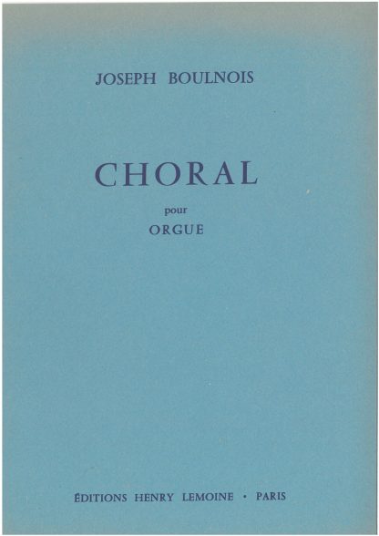 Choral for organ