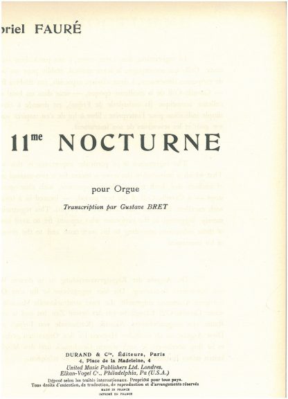 Nocturne No 11