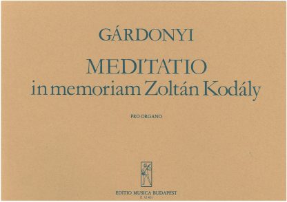 Meditation in memoriam of Zoltan Kodaly