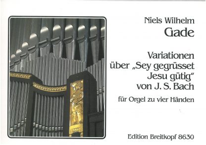 Variations the chorale 'sey gegrusset Jesu gutig' by J S Bach for organ duet