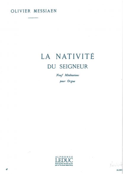 La Nativite du Seigneur Vol 4