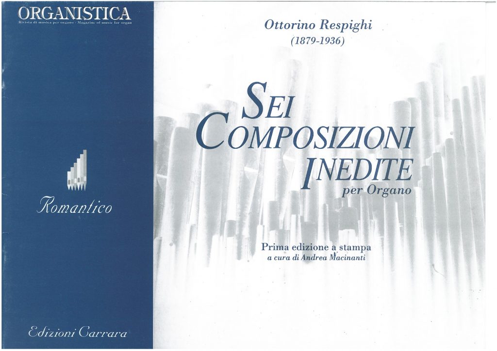 Sei Composizioni Inedite per organo - Sheet Organ Music