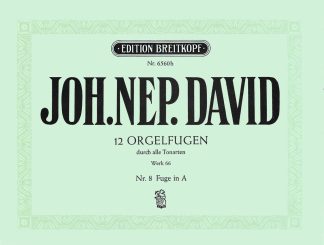 Twelve Orgelfugen Wk 66, Heft 8 A