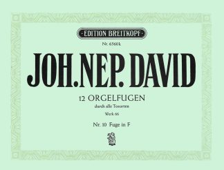 Twelve Orgelfugen Wk 66, Heft 10 F
