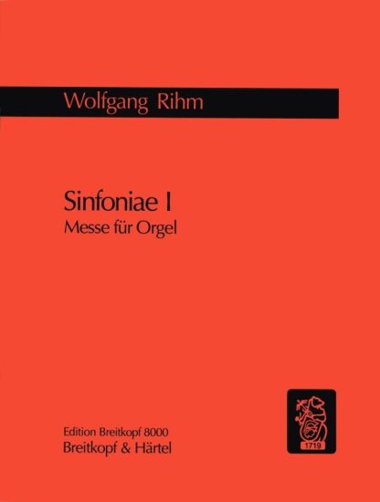 Sinfoniae I Messe fur Orgel
