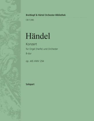Orgelkonz B-dur op4/6 HWV294