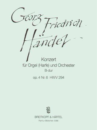 OrgelkonzB-dur(Nr6) HWV 294