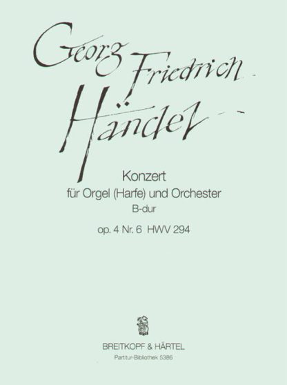 OrgelkonzB-dur(Nr6) HWV 294