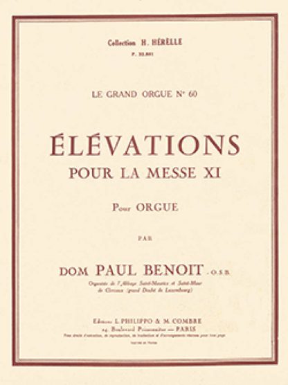 Six Elevations pour la Messe XI