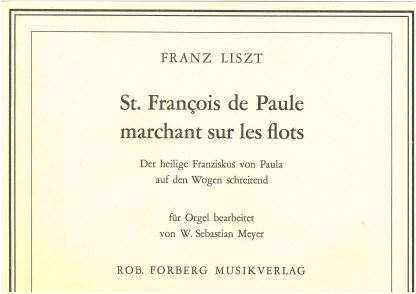 St Francois de Paule marchant sur les flots