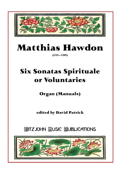 Six Sonatas Spirituale or Voluntaries Op 4 (manuals only)