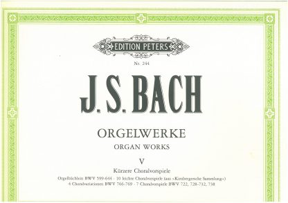 J S Bach Complete Organ Works in 9 volumes: Vol 5