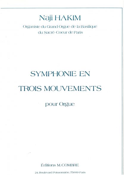 Symphony in three movements for organ