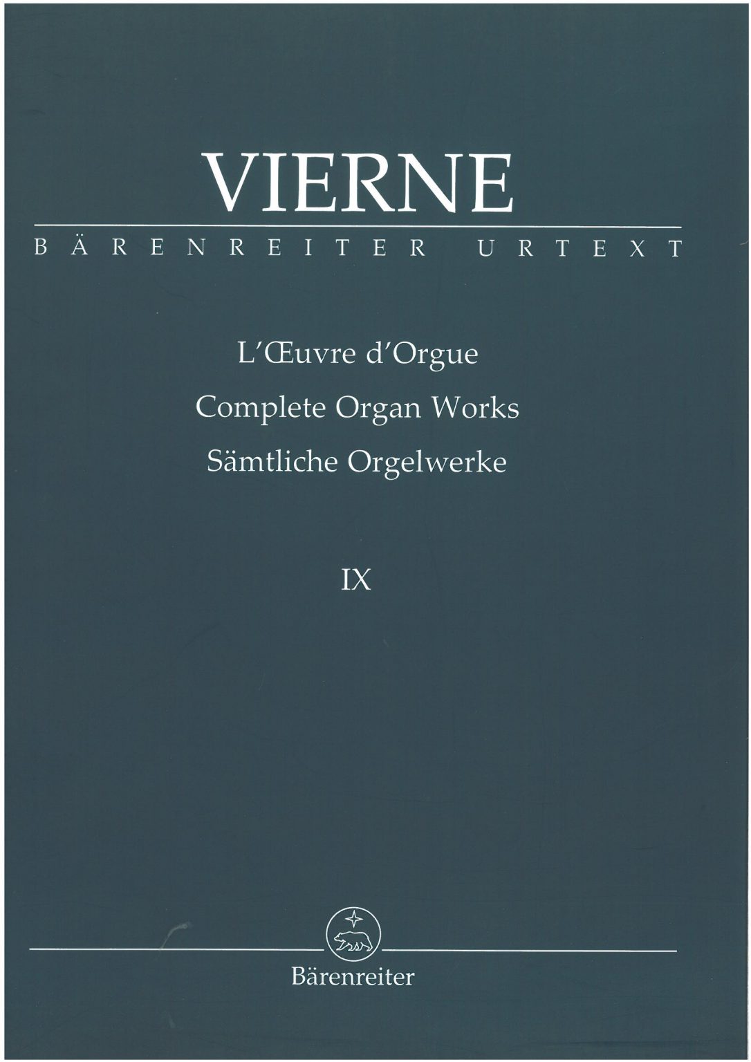 Complete Organ Works Vol 09 - Sheet Organ Music