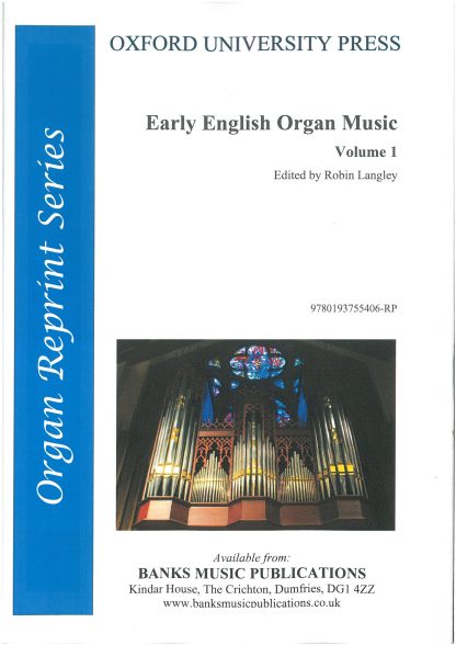 Early English Organ Music Vol 1 (manuals only)