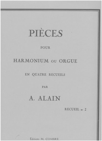 Pieces 2nd recueil (organ)