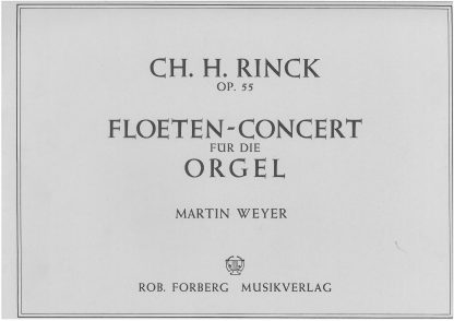 Floeten-Concert fur die orgel Op 55