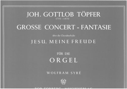 Gosse Concert-Fantasie Jesu Meine Freude