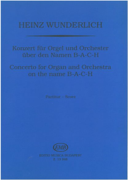 Concerto for Organ & Orchestra on the name BACH