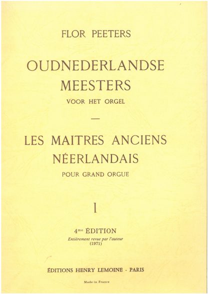 Les Maitres Anciens Neerlandais Vol 1