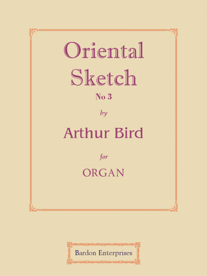 Oriental Sketch No 3 in C minor