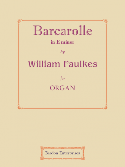 Barcarolle in E minor (Op. 104/2)