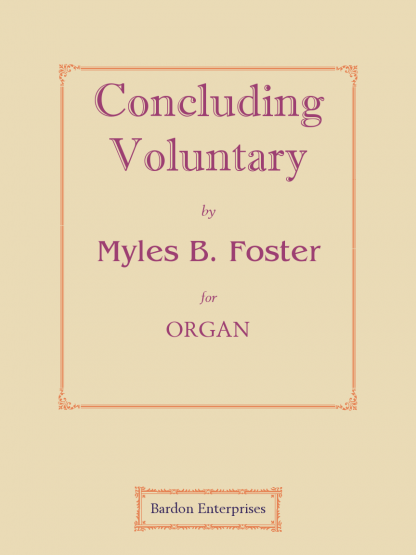 Concluding Voluntary in C