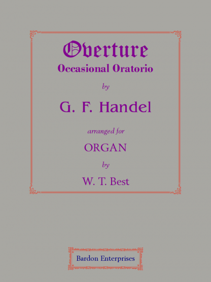 Overture to the Occasional Oratorio