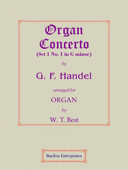 Organ Concerto (Set 1) No 1 in G minor