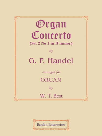 Organ Concerto (Set 2) No 1 in D minor