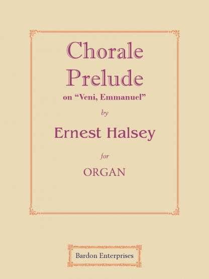 Choral Prelude on the Hebrew Melody “Veni Emmanuel”