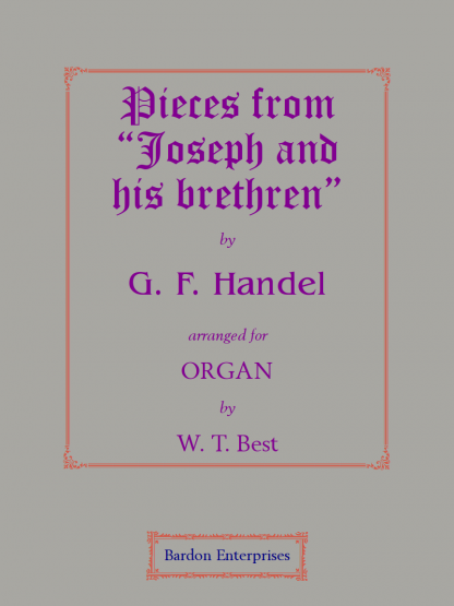 Pieces from the Oratorio “Joseph and his brethren”