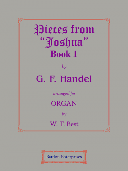 Pieces from the Oratorio “Joshua” Book 1