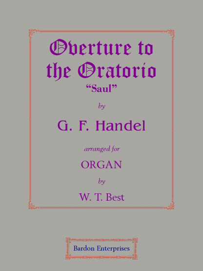 Overture to the Oratorio “Saul”