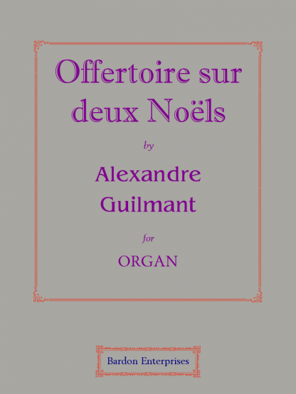 Offertoire No 1 sur deux Noëls