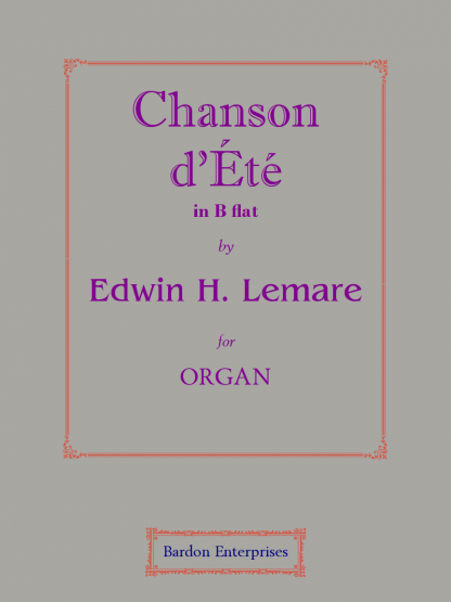 Chanson d’Été in B flat