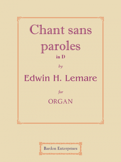 Chant sans paroles in D