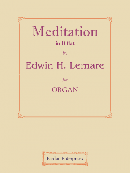 Meditation in D flat (Op. 38)