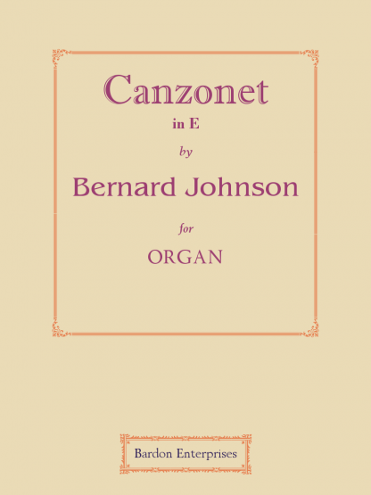 Canzonet in E