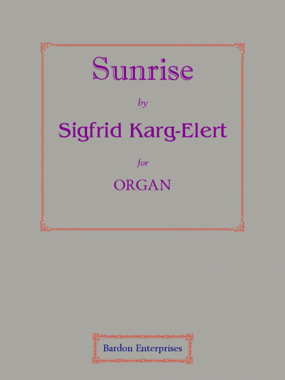 Sunrise (Sonnenaufgang) (Op. 7/1)