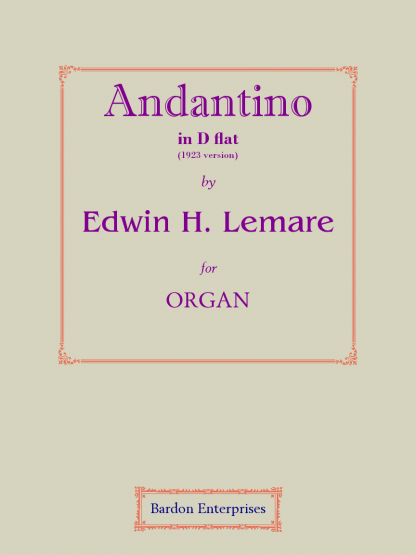 Andantino in D flat (1923 revised version)