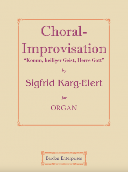 Choral-improvisation - “Komm, heiliger Geist, Herre Gott” (Op 65/39)