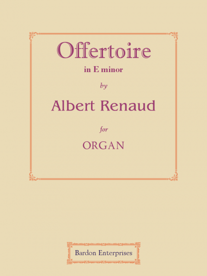 Offertoire in E minor (Op. 116/1)