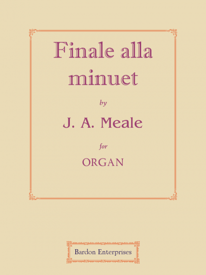 Finale alla minuet