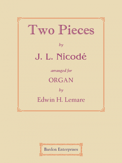 Two Pieces (Op. 22) (arr. by Edwin H. Lemare)