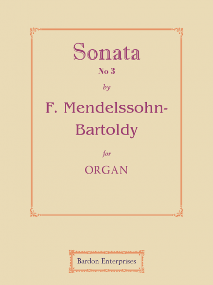 Sonata No 3 in A (Op. 65/3)