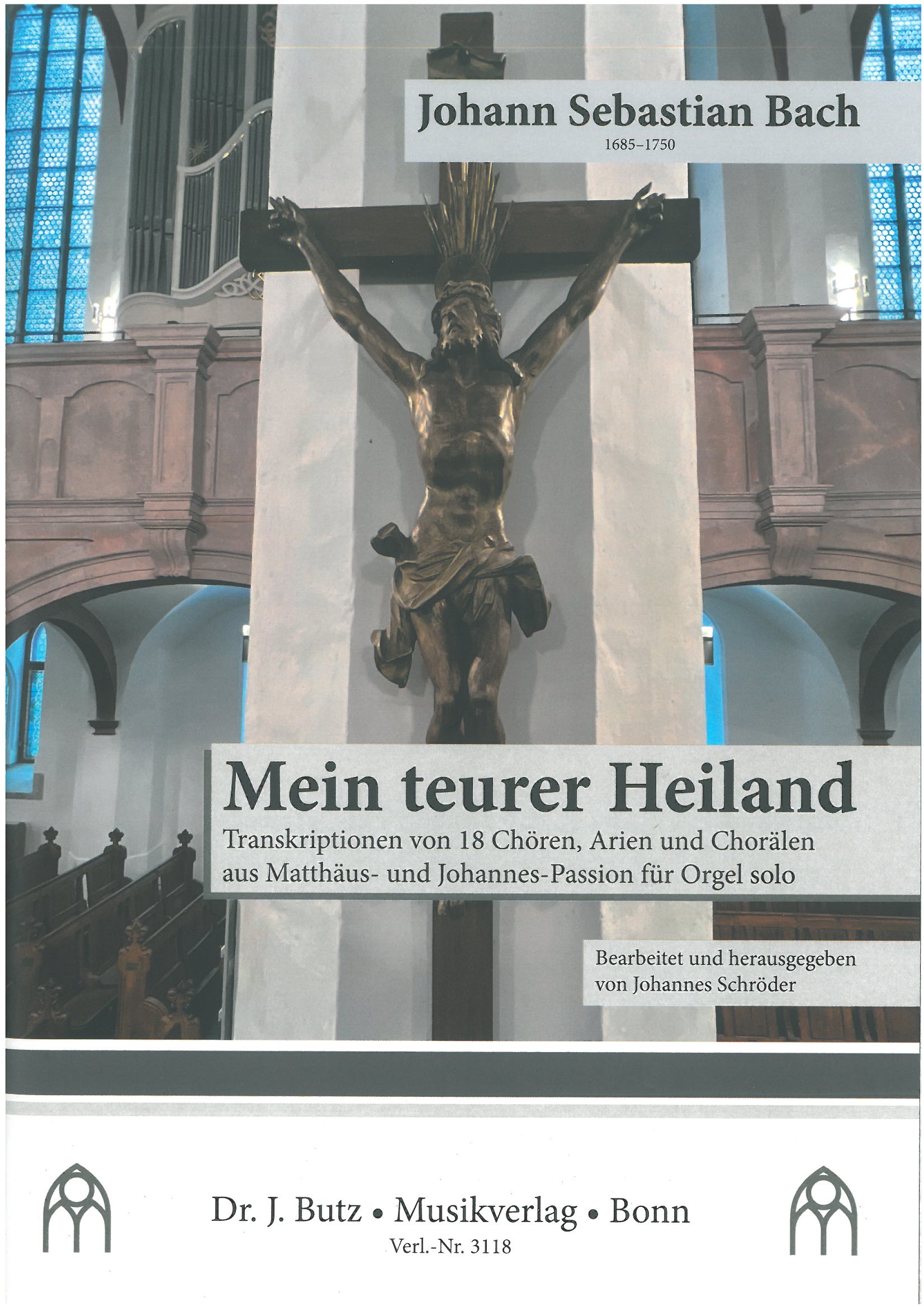 Mein teurer Heiland. 18 Transkriptionen von Chören, Arien und Chorälen aus Matthäus- und Johannes-Passion