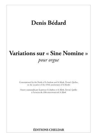 Variations sur 'Sine Nomine'
