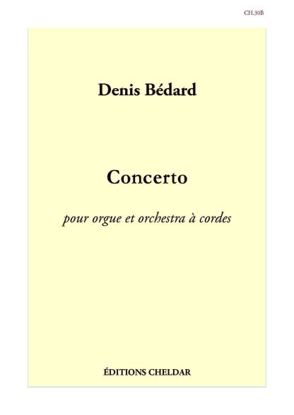 Concerto for Organ and String Orchestra (Full Score)
